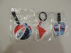 Set Of 3 Carnival Cruise Rubber Luggage Tags Flip Flops Funnel Beach Ball  New
