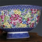 Fine Chinese Qing Qianlong Old Antique Porcelain Famille Rose Flower Bowl
