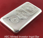 10 Troy Oz 999 5 Fine Silver Bullion Abc Mint Certified Ingot Bar Abc Gift Pouch