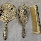 Vintage 3-piece Silver Plated Vanity Set
