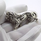Vintage Italian Handmade Genuine Silver Lion Large Detailed Solid Figurine