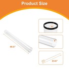 Patio Heater Glass Tube Replacement 49 5  Tall 4  Diameter With Ring And Sponge