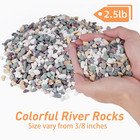 2 5 Lbs Pea Gravel For Plants  Aquarium  Fish Tank  3 8 Inch Decorative Pebbles 