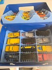Vintage Toy Tara Car Deluxe Carrying Case Lot Of 24 Diecast Cars - Some Tootsie