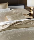 Hotel Collection  gilded Stripe  3 Piece King Duvet Set With Shams  Gold  New 