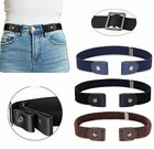 3x Men Women Buckle-free Elastic Invisible Waist Belt For Jeans No Bulge Hassle
