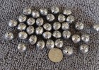 12mm Aztec Pattern Bench Beads 10pcs Sterling Silver Usa