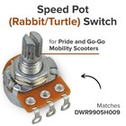 Speed Pot  rabbit turtle  Switch For Replacement Pride   Go-go Mobility Scooters