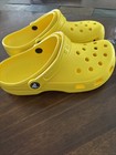 Likenew_crocs Unisex-adult Classic Clogs  best Sellers  _lemon_7 Women 5 Men
