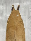 Vintage Carhartt Overalls Pants Brown 34x32