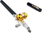 Mini Portable Pocket Fish Pen Shape Aluminum Alloy Fishing Rod Pole Reel New