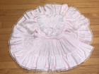 Vtg Nursery Rhyme Pink Ruffles Lace Full Circle Dress 4t