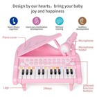 24key Electric Digital Piano Kids Beginner Player Toy Baby Piano With Microphone