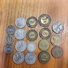 Lot Of 18 Vintage Transportation  Transit  Bus  Subway   Bridge Tokens