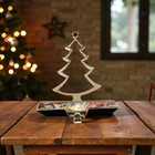 Pottery Barn Silver Tone Christmas Tree Mantel Hook Stocking Holder Hanger