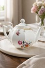 Antique Zs   Co Bavaria Floral Porcelain Teapot Germany