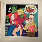 Frankenstein Steals Blond Original Coop S n Silkscreened Blacklight Poster