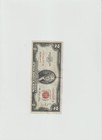 1953- 2 Dollar Star Note Red Seal    no Holes rips tears    01981077 A  