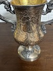 Antique Georgian  Victorian Copper Britannia Plated Trophy Loving Cup
