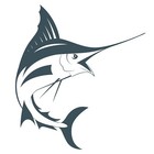 Marlin Fish Sticker Vinyl Decal Swordfish Sea Ocean Fishing Boat Wall Car Window