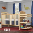 Dream On Me Anna 3-in-1 Crib   Changing Table - Stylish Natural Finish