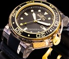 Invicta Grand Pro Diver Anatomic 18k Gold Grey Dial 52mm Stylish Bold Mens Watch