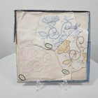 Irish Linen White Vintage Handkerchiefs Embroidered Hankies Set Of 3