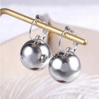 Gold silver rose Gold Ball Dangle Drop Earrings For Womens Jewelry