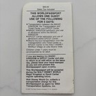 1987 Magic Kingdom Club Walt Disney World 5 Day Worldpassport Used Adult Ticket