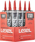 Sashco 13010 10 5oz Sashco Sealants Clear Lexel Adhesive Caulk  10 5-ounce