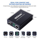 Gigabit Ethernet Media Converter  Open Sfp To Rj45 Fiber Converter