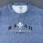 Billabong Rash Guard Mens Xl Blue Ancestry Hawaii Loose Fit Short Sleeve New