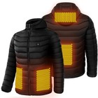 Chaqueta Acolchada El  ctrica Para Hombre Con Calefacci  n  Capucha Aislante