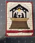 Jesus Nativity Snow Globe Christmas Card Kit Made With Some Stampin Up 