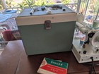 Vintage White Singer Featherweight 221k Sewing Machine