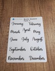 Month Header Planner Stickers Style C