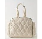 Caraa Quilted Tennis Duffle Ivory Kelly New   Freeshipping    