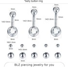 Xpircn 90pcs Body Piercing Kit 14k Gold 14g  16g  18g  20g  90pcs-silver 
