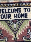 Vintage Turkish Miniature Loom 1950s Table Top Welcome To Our Home Decorative