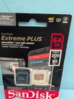 Sandisk Extreme Plus 64gb Microsdxc Memory Card With Adapter Speed 200mb s