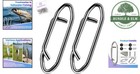 Quick Change Lure Clips  50pcs Stainless Steel Snaps For All-environment Fishing