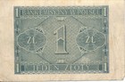 Currency Poland 1941 Germany Ww2 3rd Reich Occupation 1 Zloty Circulated Poor