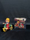 1960 s Marx Mechanical Nutty Mad Tricycle With Revolving Bell Japan Original Box