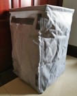 New  Storage Bin Basket Organizer 31 Gift In Light Grey Crosshatch