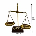 Vintage Solid Brass Scale Of Justice Balance With Base Apothecary Jewelry New
