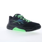 Reebok Engine Lt Mens Black Mesh Lace Up Athletic Basketball Shoes