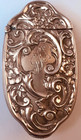 Oval  Sterling Vesta Case Match Safe Art Nouveau Little Use Gorgeous Excellent