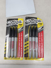 Sharpie 13763pp Industrial Fine Tip Permanent Markers  Black - 2 Packs Of 3