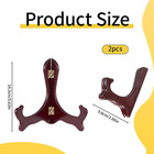 Easel Plate Holder  6 Inch Red Wooden Photo Holder Stand Wooden Display Stand Pl