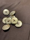 Ww2 German Uniform Navy Kreigsmarine Buttons 8 Large Size Maker Marked Pre 1945